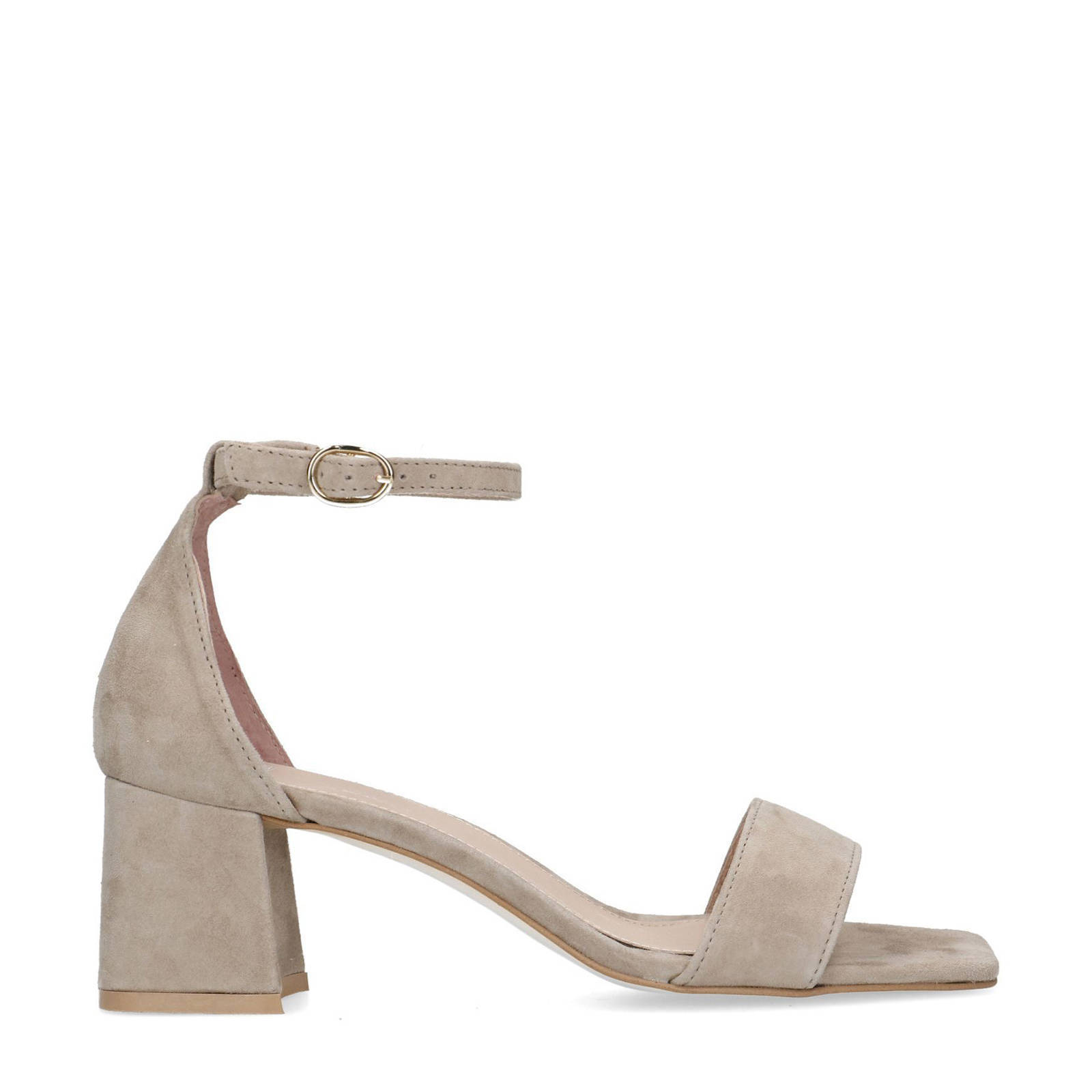 Manfield suède sandalettes beige | wehkamp