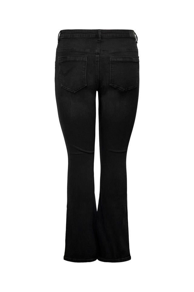 ONLY CARMAKOMA high waist flared jeans CARSALLY zwart | wehkamp