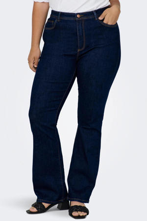 high waist flared jeans CARSALLY donkerblauw