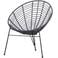 WOOOD Jane Loungestoel Buiten - PE/Metaal - Inkt - 88x72x81