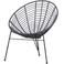 WOOOD WOOOD Jane Loungestoel Buiten - PE/Metaal - Inkt - 88x72x81