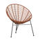 WOOOD WOOOD Loungestoel Buiten Jane - PE/Metaal - Terra - 88x72x81