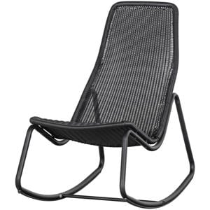 Schommelstoel Buiten Tom - Rattan - Zwart - 97x51x95