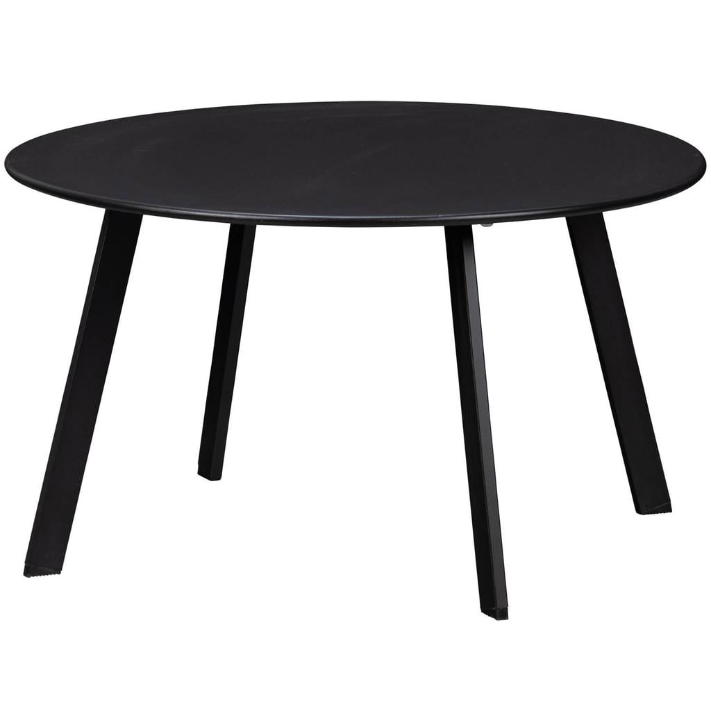 WOOOD Fer Bijzettafel Tuin - Metaal - Zwart - 40xØ70
