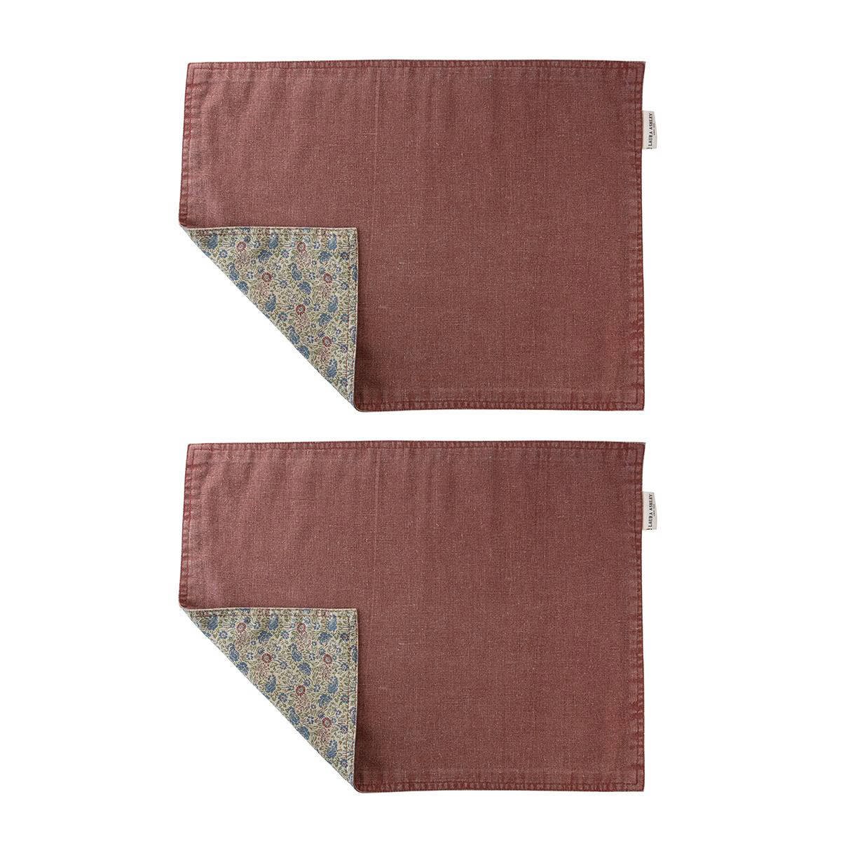 Laura Ashley Wild Clematis placemat (set van 2) (dubbelzijdig) wehkamp