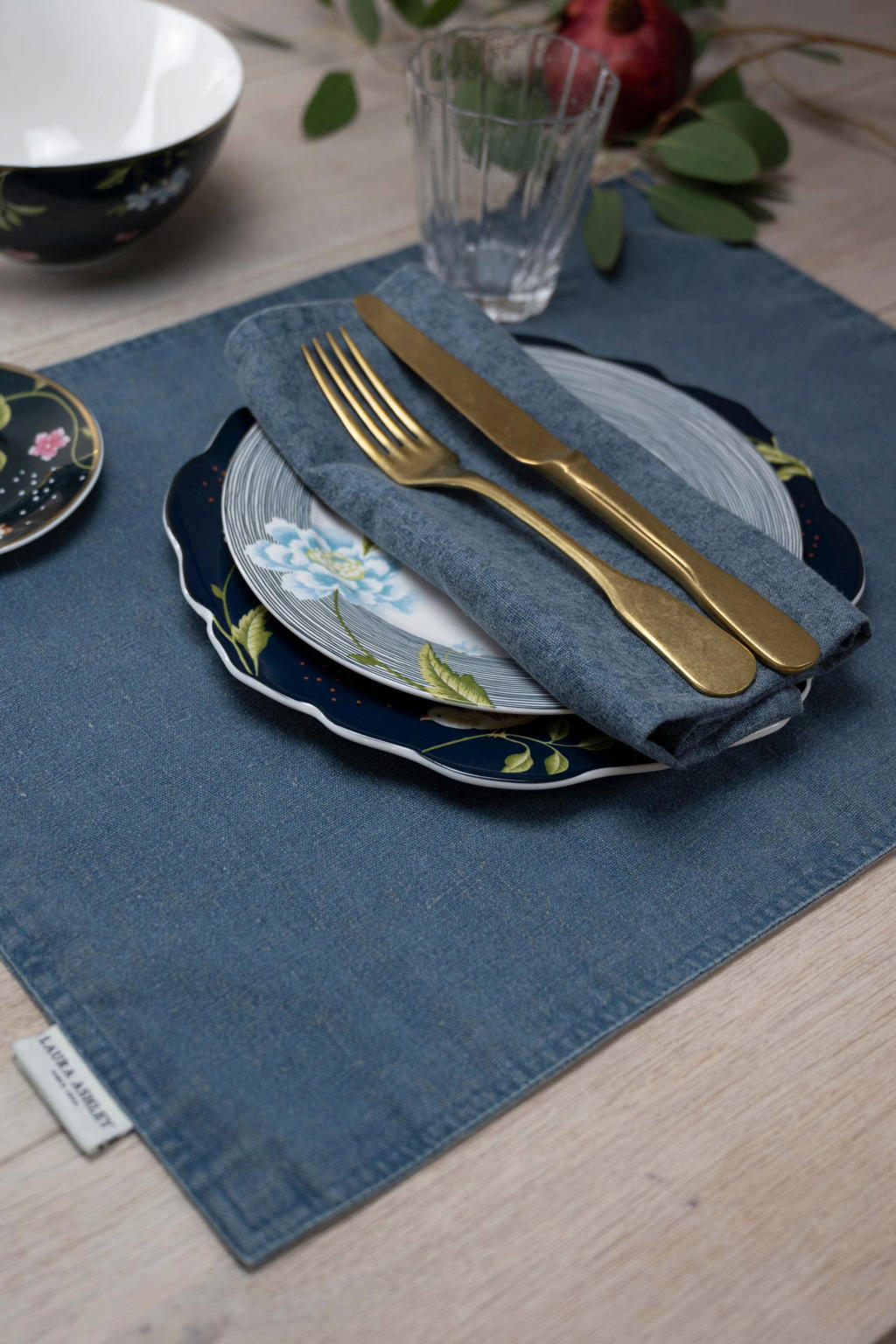 Laura Ashley Wild Clematis placemat (set van 2) (dubbelzijdig) wehkamp