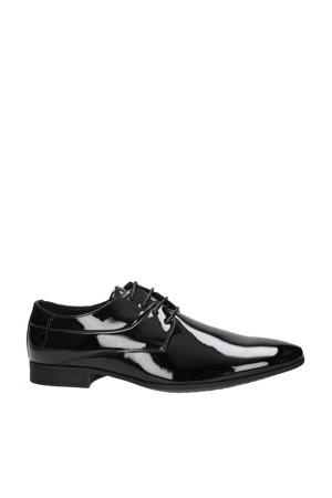 Bottesini lak veterschoenen zwart