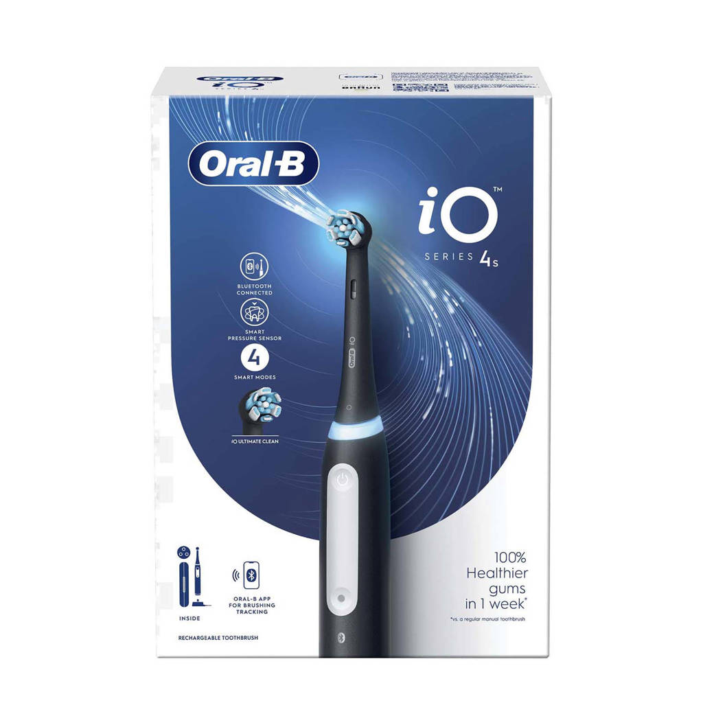 Glimmend fax eetbaar Oral-B iO 4S Black elektrische tandenborstel | wehkamp