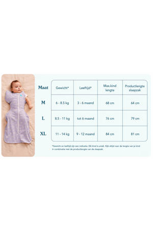inbakerslaapzak stage 1 Swaddle UP 1.0 grey