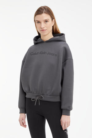 hoodie met logo grijs
