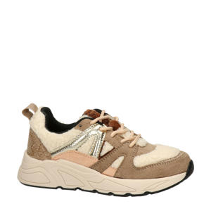   teddy sneakers taupe