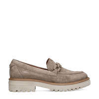 No Stress   suède loafers taupe