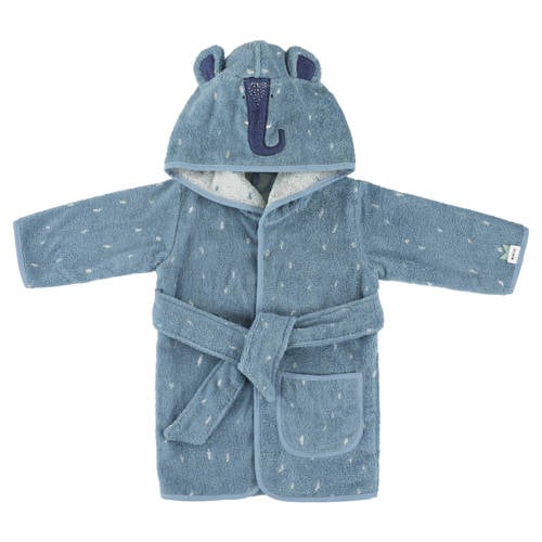 Trixie Mrs. Elephant badstof badjas blauw afbeelding