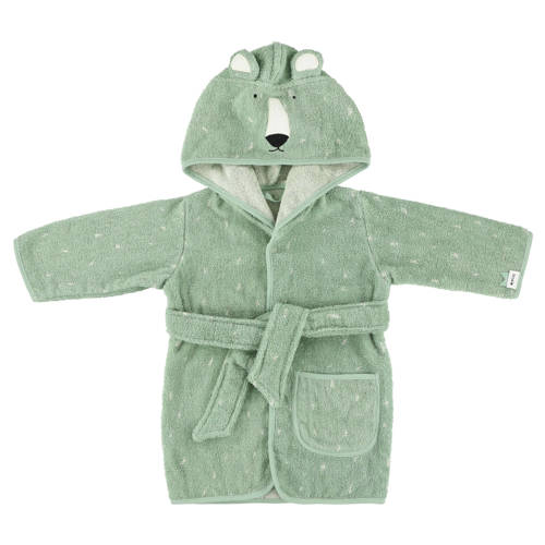 Trixie Mr. Polar Bear badstof badjas groen afbeelding