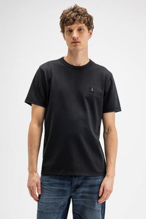 regular T-shirt zwart