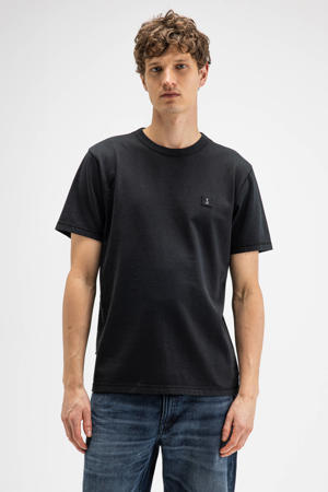 regular T-shirt zwart