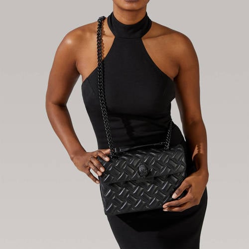 Kurt Geiger leren crossbody tas Kensington Drench zwart afbeelding