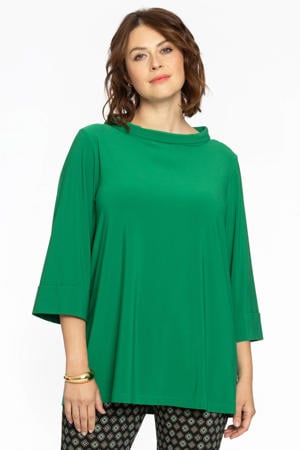 top van travelstof DOLCE groen