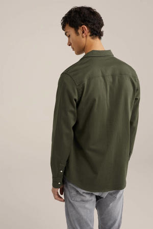 regular fit overhemd groen