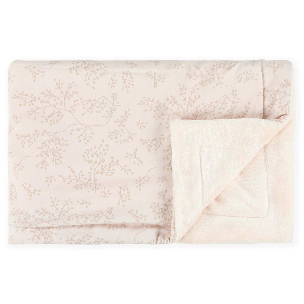 Trixie Bright Bloom baby ledikantdeken 100x150 cm lichtroze