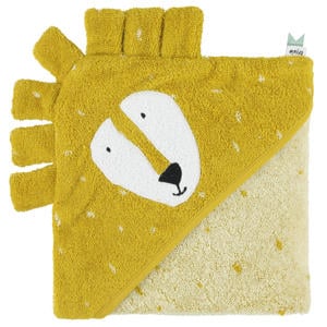 badcape Mr. Lion 75x75cm geel
