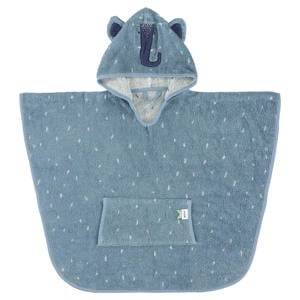 badponcho Mrs. Elephant 47x64 cm blauw