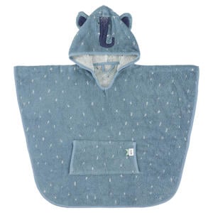 badponcho Mrs. Elephant 47x64 cm blauw