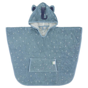 badponcho Mrs. Elephant 47x64 cm blauw