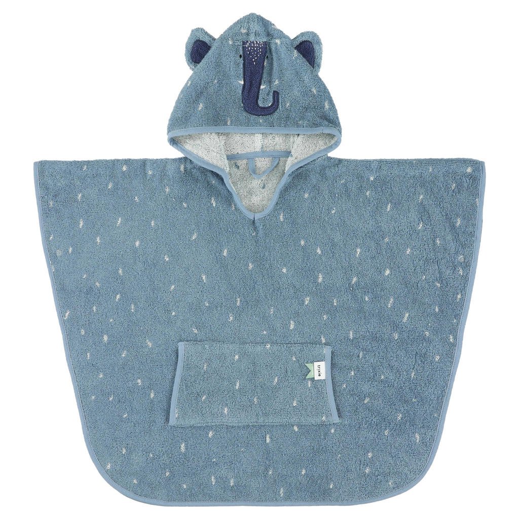 Trixie poncho Mrs. Elephant 47x64 cm blauw