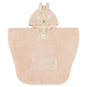 badponcho Mrs Rabbit 47x64 cm roze