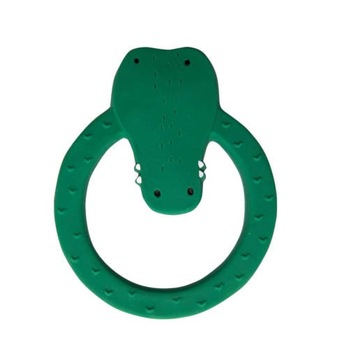 Trixie Mr Crocodile rubberen bijtring groen afbeelding