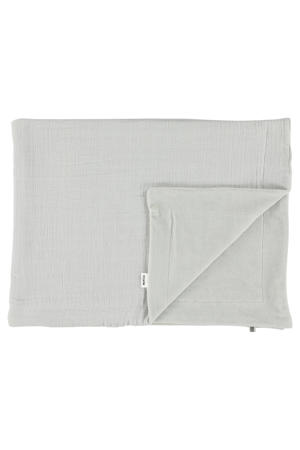 Bliss baby wiegdeken fleece 75x100 cm lichtgrijs