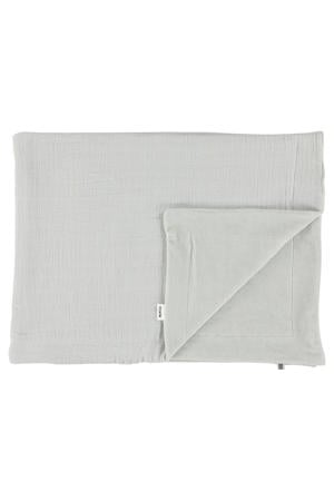 Bliss baby wiegdeken fleece 75x100 cm lichtgrijs