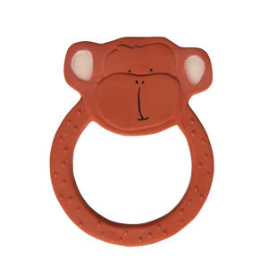Mr Monkey rubberen bijtring bruin