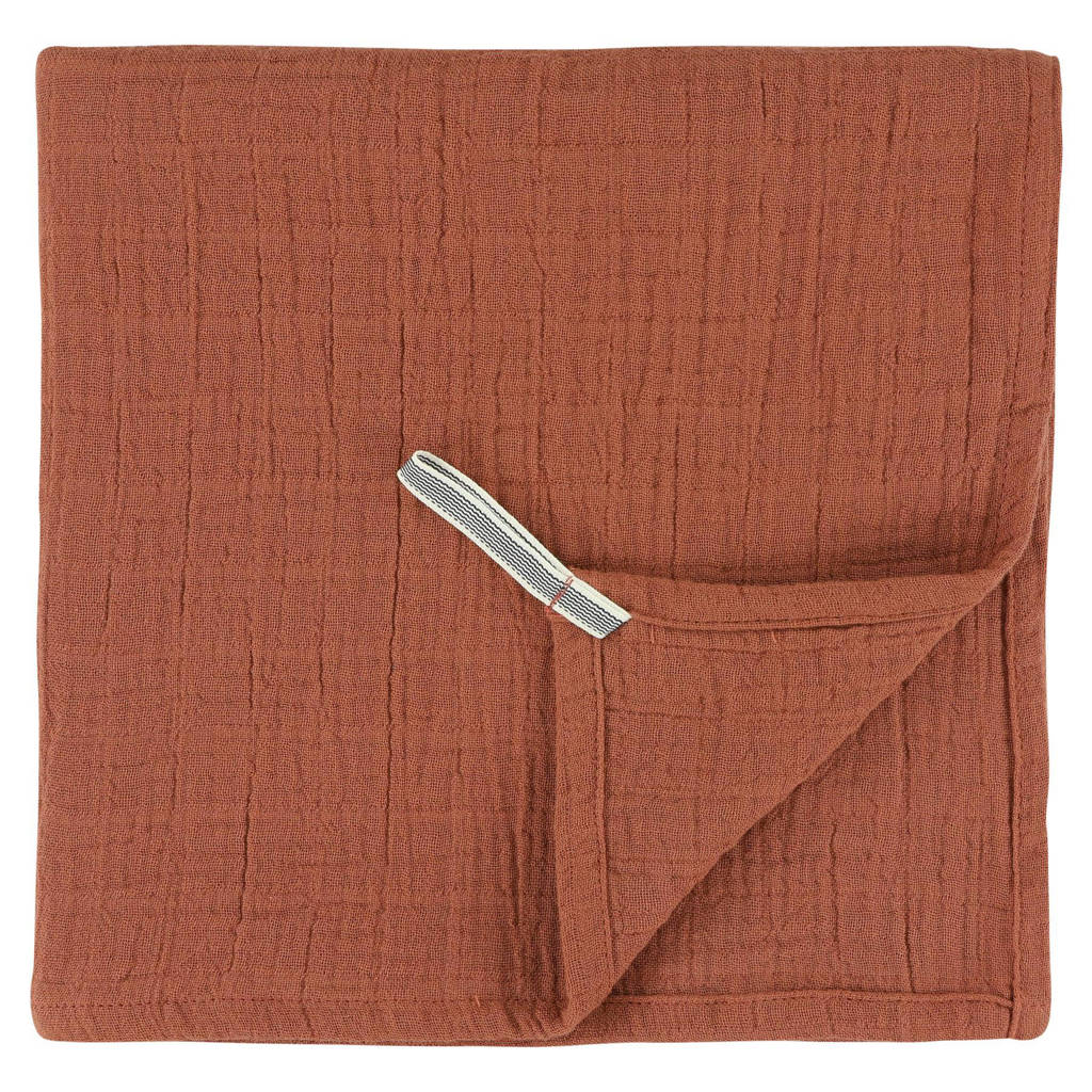 Trixie Bliss swaddle 110x110 cm - set van 2 brique