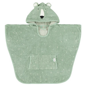 badponcho Mr Polar Bear 47x64 cm groen