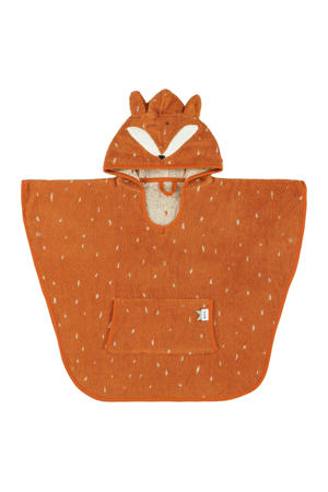 badponcho Mr Fox 47x64 cm oranje