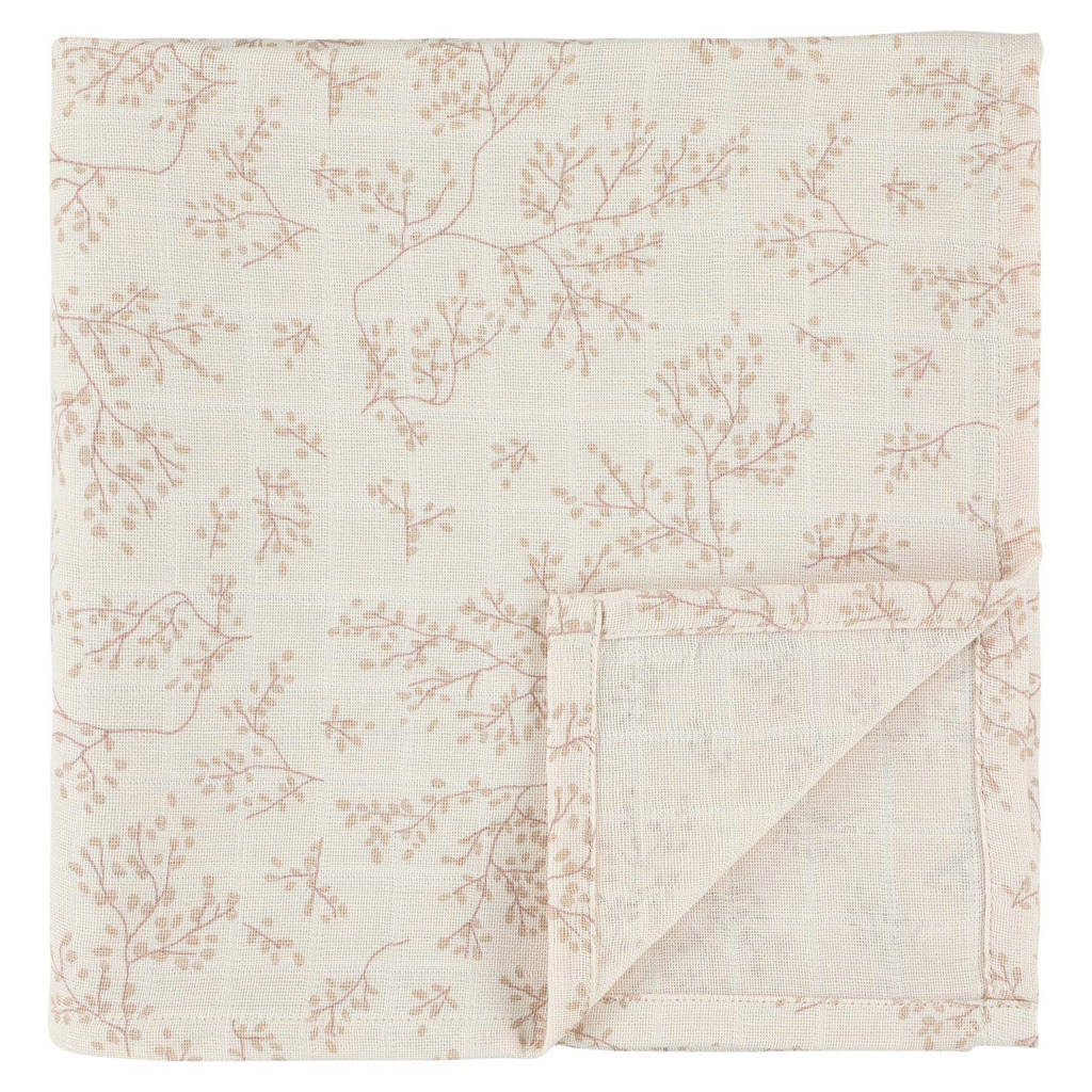 Trixie swaddle Bright Bloom - set van 2 110x110 cm lichtroze