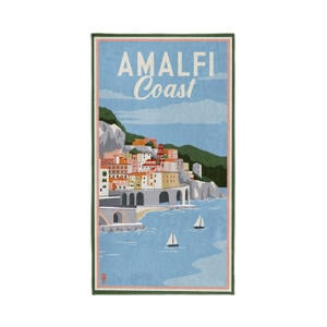 strandlaken katoen Amalfi blue (90x170 cm)