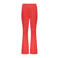 Moodstreet flared broek met hartjes rood/wit