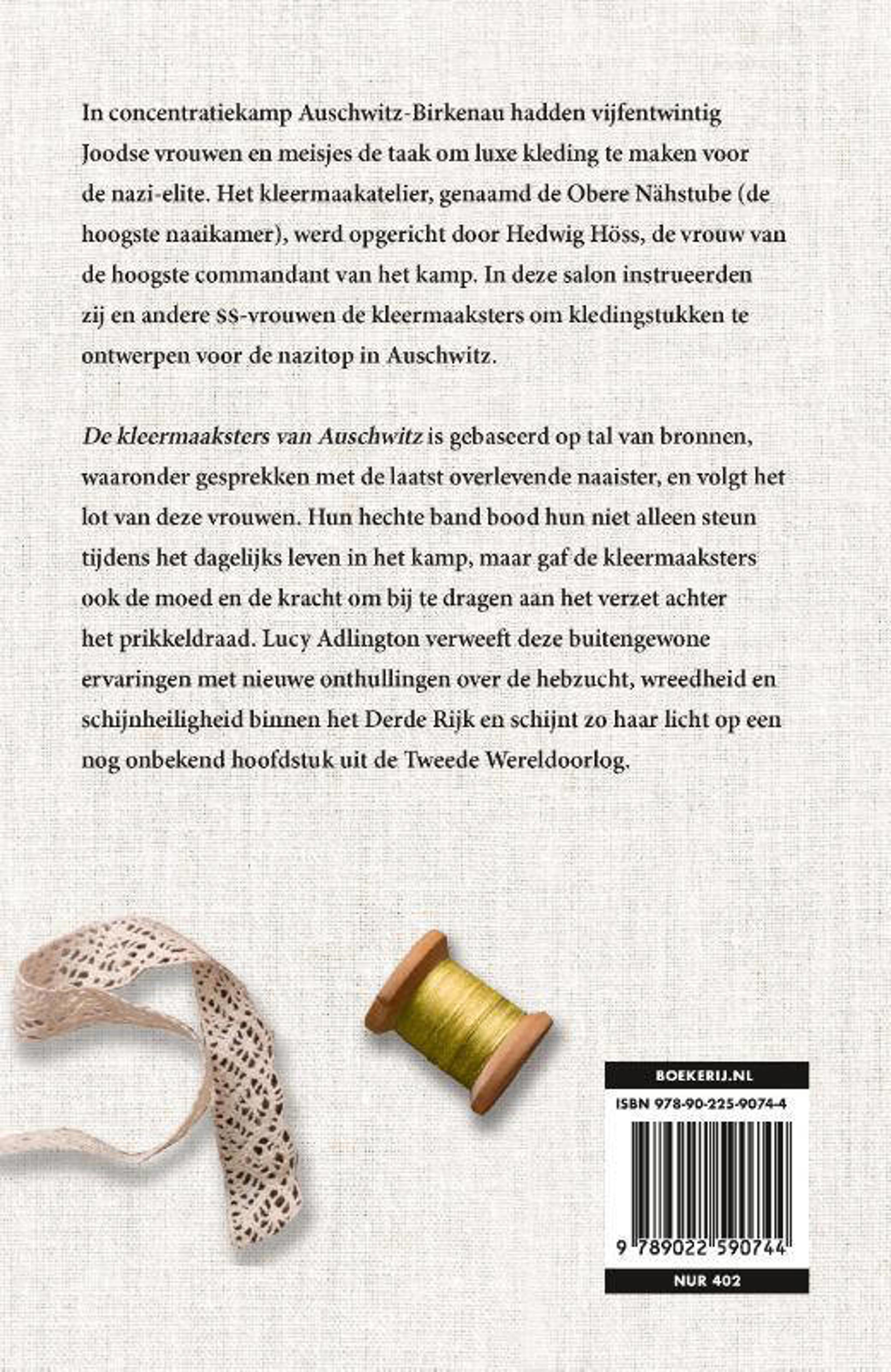 Lucy Adlington De kleermaaksters van Auschwitz wehkamp