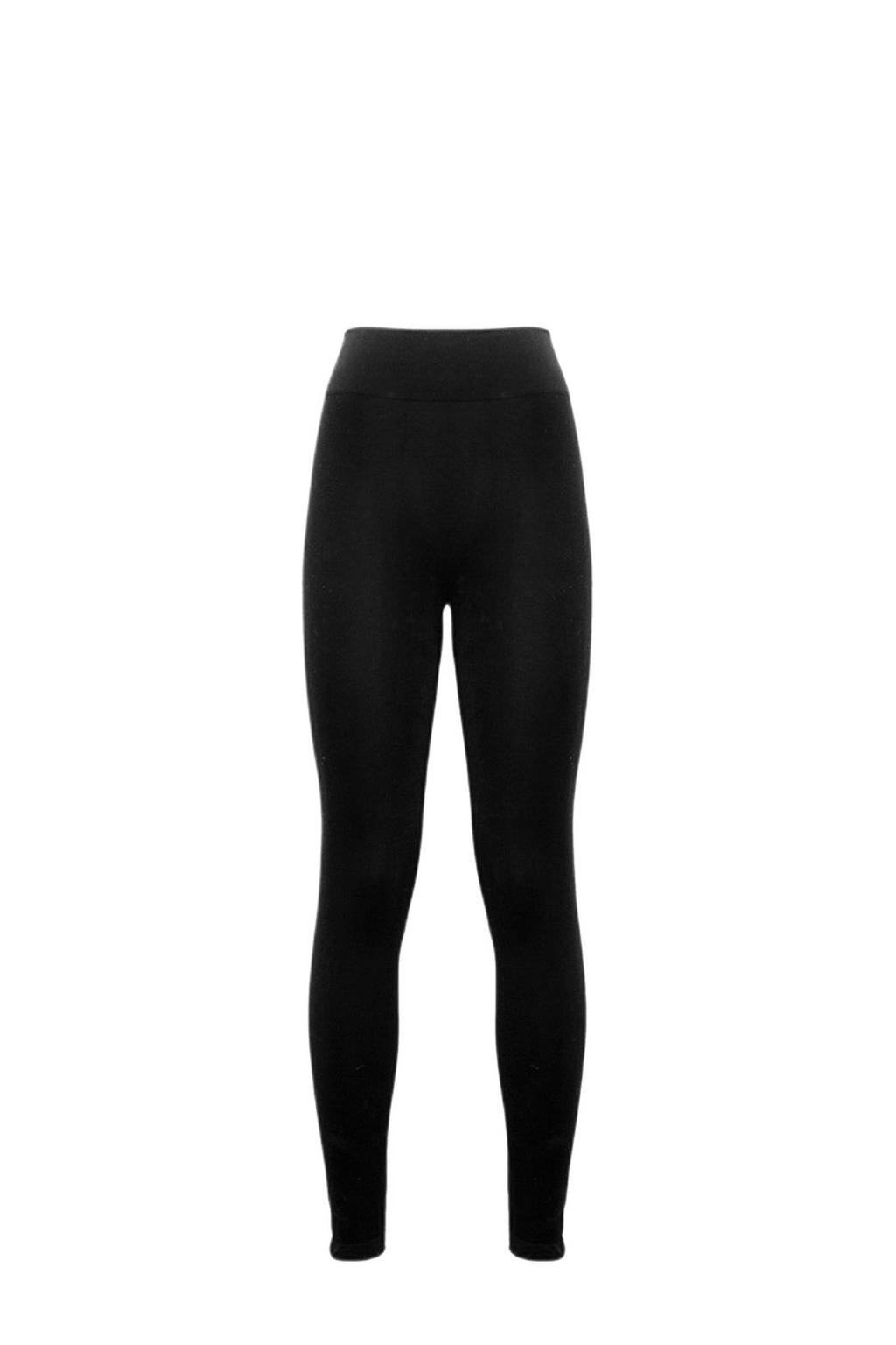 Zwarte dames MAGIC Bodyfashion legging Bamboo met skinny fit, high waist, elastische tailleband en effen