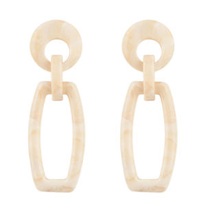 oorbellen Ivory tortoise ecru