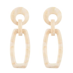 oorbellen Ivory tortoise ecru