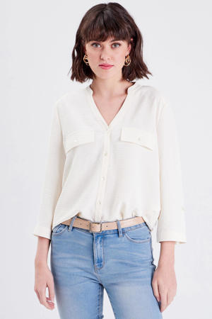 top met all over print ivoor