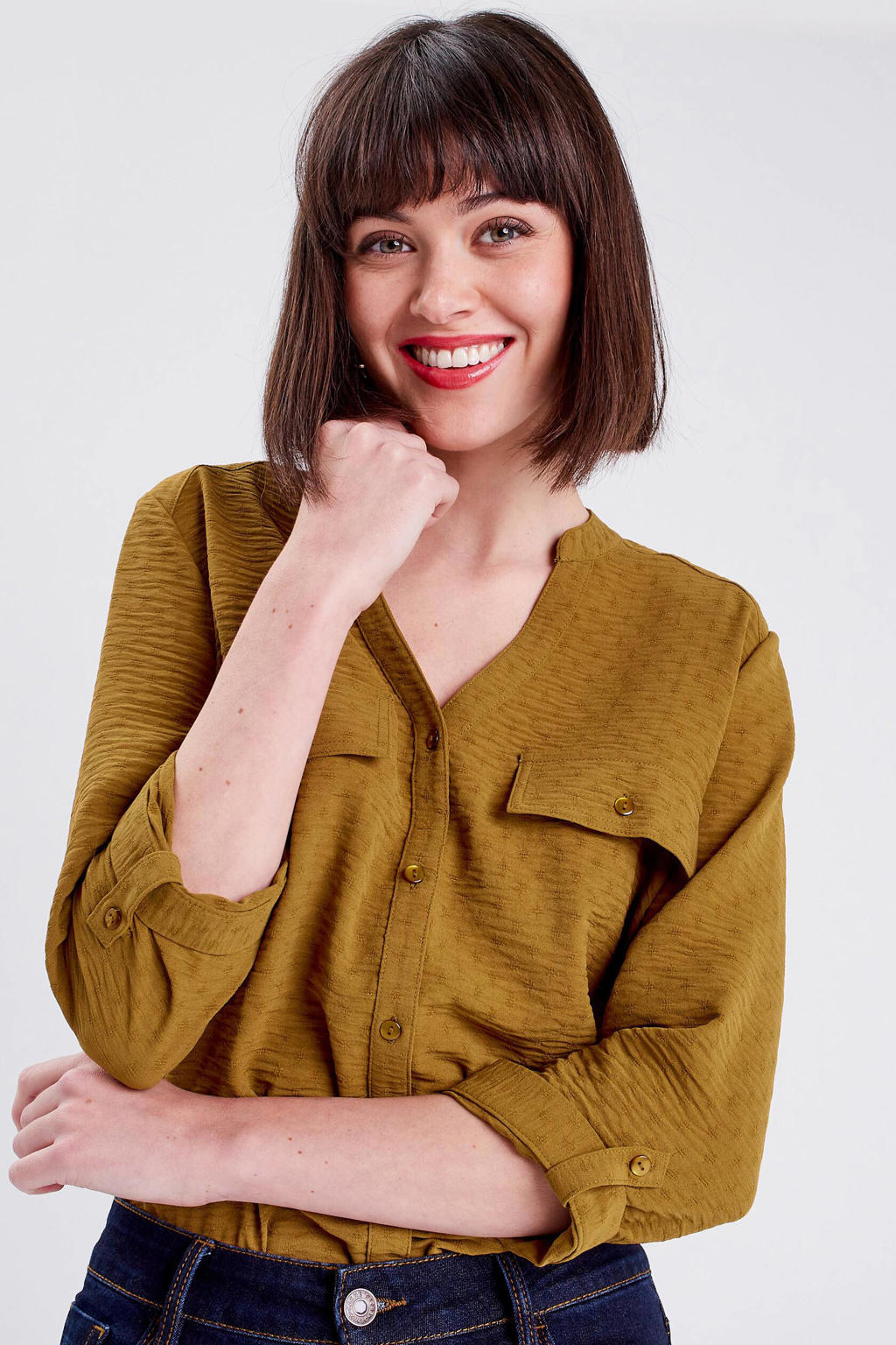 Cache Cache top met all over print oker