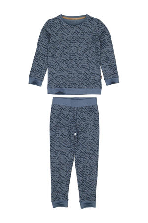   pyjama PUCK met all over print blauw