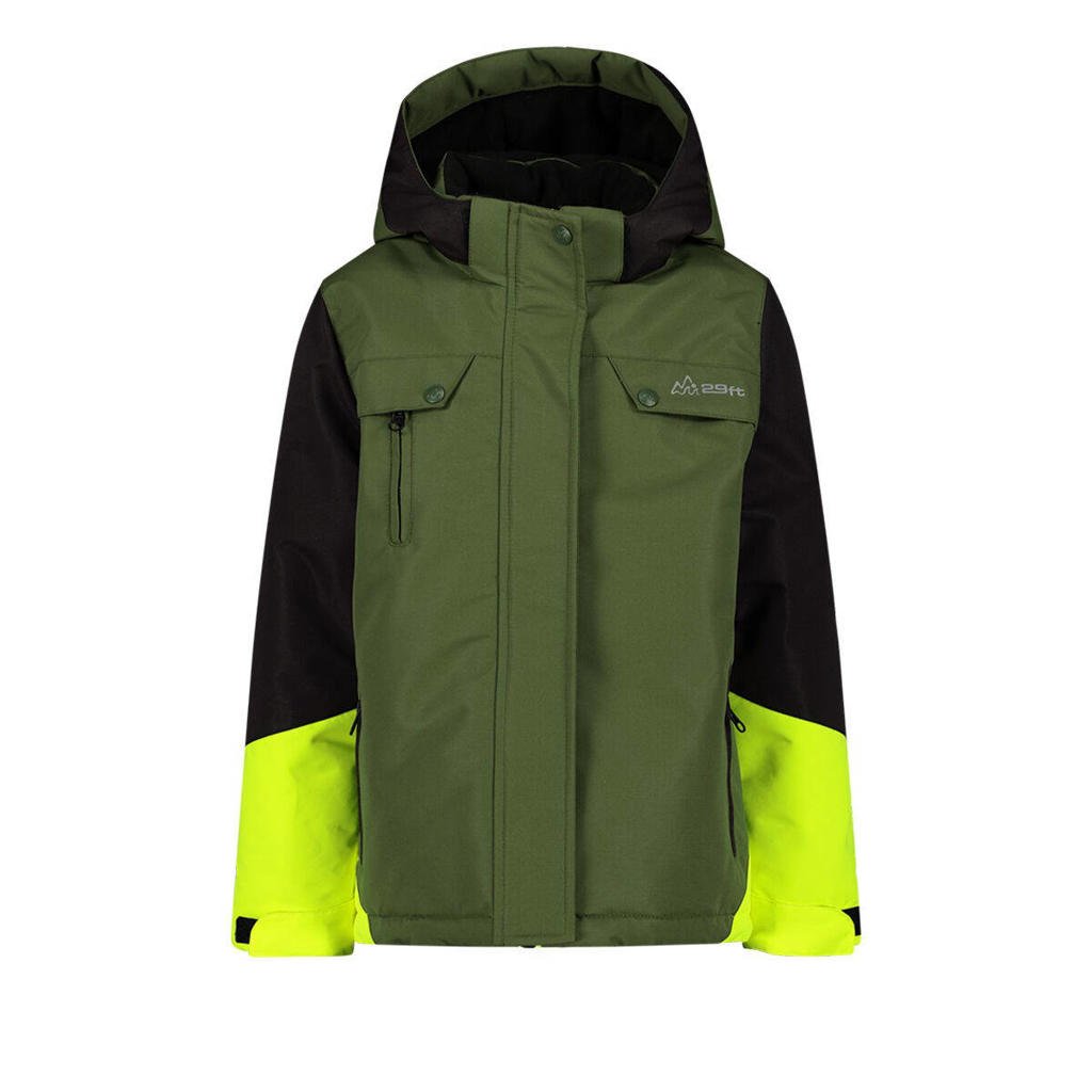 29FT ski-jas groen/zwart