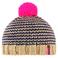 Sinner pomponmuts beige/blauw/roze