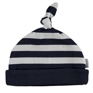 muts donkerblauw/wit